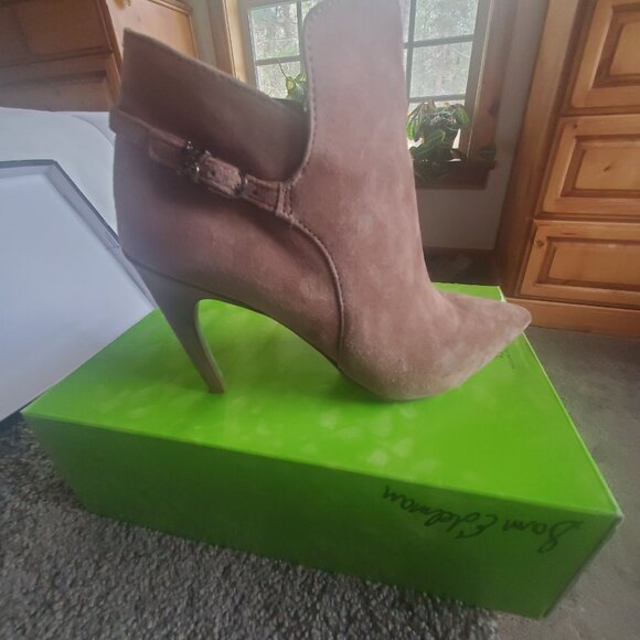 Sam Edelman Fiora Praline Suede Booties Size 7M - Picture 5 of 7